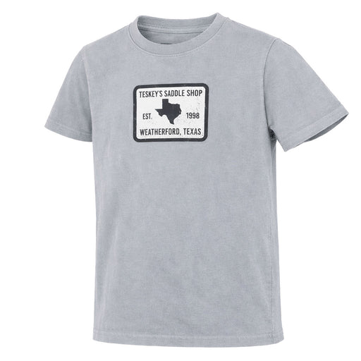 Teskey's 98 Saddle Shop Youth Tee - Grey TESKEY'S GEAR - Youth SS Shirts Teskey's