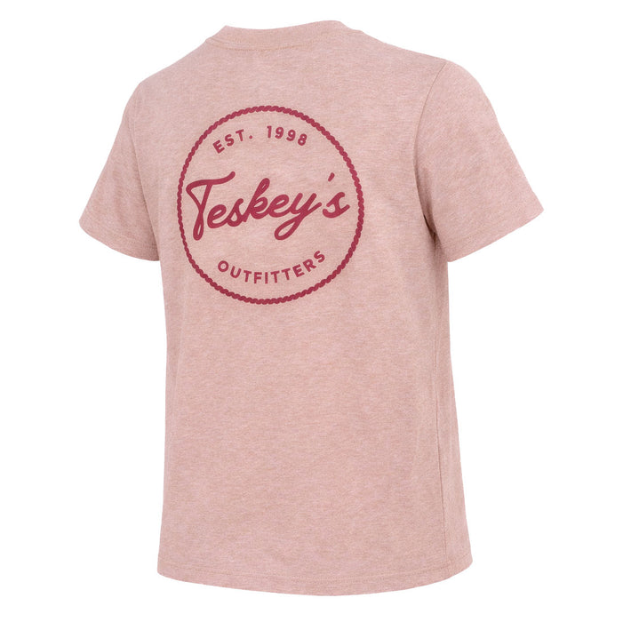Teskey's Youth Outfitter Rope Circle Tee - Mauve TESKEY'S GEAR - Youth SS Shirts Teskey's