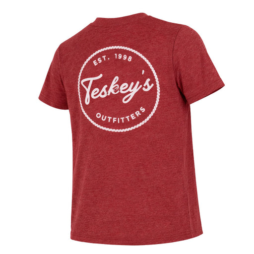 Teskey's Youth Outfitter Rope Circle Tee - Cardinal TESKEY'S GEAR - Youth SS Shirts Teskey's