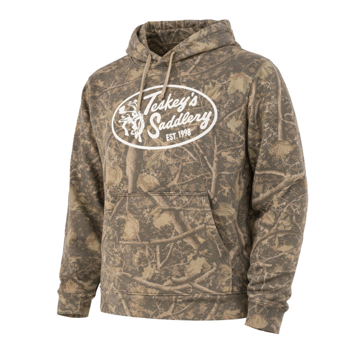 Teskey's Saddlery Retro Oval Hoodie - Deadwood Camo TESKEY'S GEAR - Sweatshirts & Hoodies Teskey's