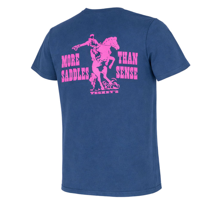 Teskey's More Saddles Than Sense Tee - Shadow TESKEY'S GEAR - SS T-Shirts Teskey's