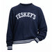 Teskey's Varsity Font Raglan Sweater - Navy/White TESKEY'S GEAR - Sweatshirts & Hoodies Teskey's