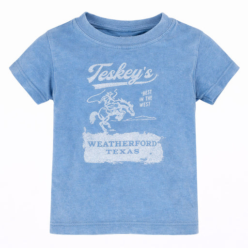 Teskey's Youth Bronco Tee - Pacific Blue TESKEY'S GEAR - Youth SS Shirts Teskey's