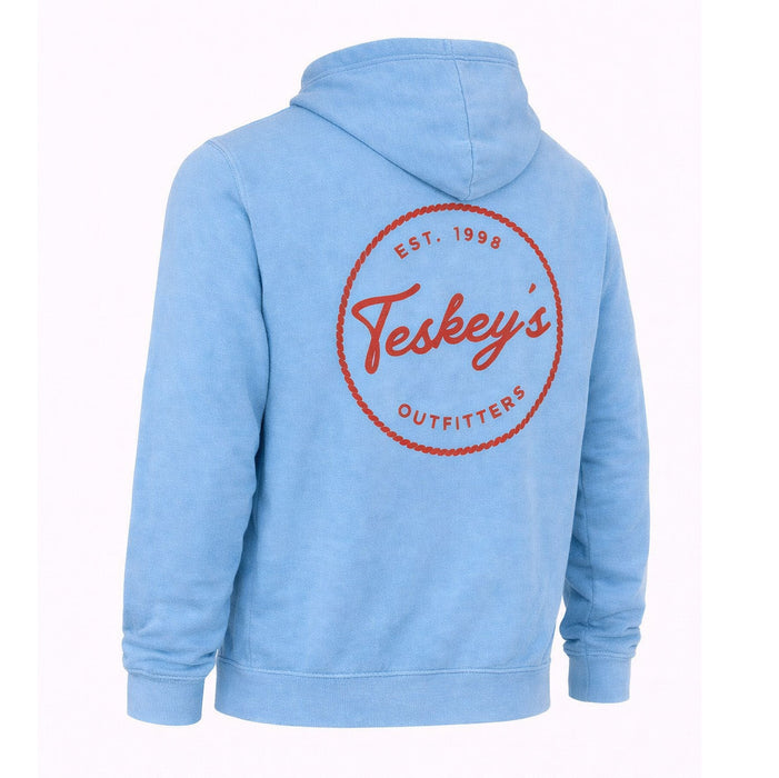 Teskey's Outfitter & Cowboy Supply Hoodie - Cornflower Blue TESKEY'S GEAR - Sweatshirts & Hoodies Teskey's
