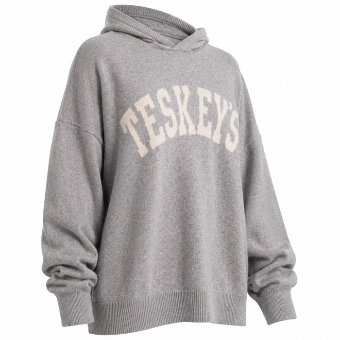 Teskey's Varsity Font Hoodie Sweater - Gray/Natural TESKEY'S GEAR - Sweatshirts & Hoodies Teskey's