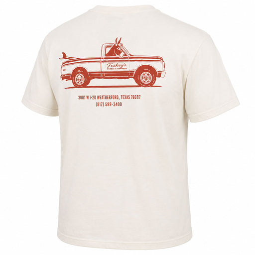 Teskey's Surf & Saddle Pocket Tee - Ecru TESKEY'S GEAR - SS T-Shirts Teskey's