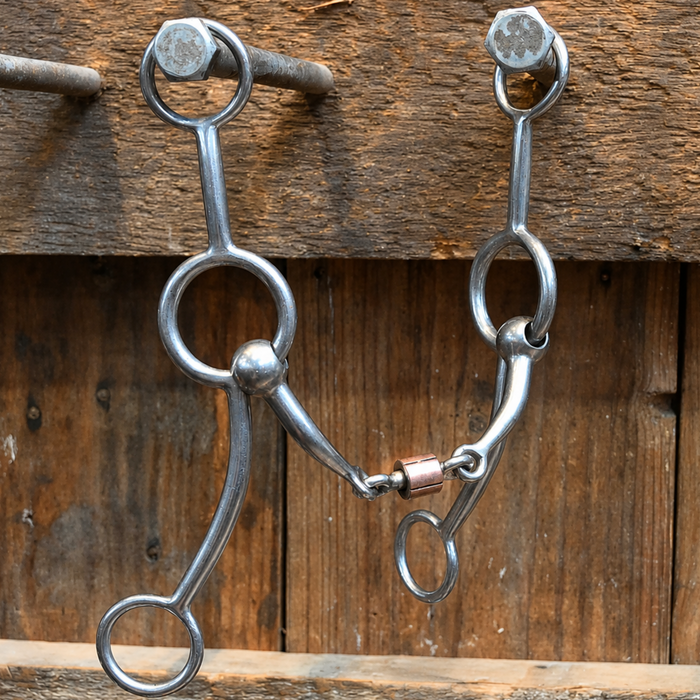 Flaharty Circle Gag Smooth Dogbone Bit Tack - Bits Flaharty