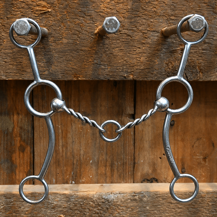 Flaharty Circle Gag Twisted Wire Lifesaver Bit Tack - Bits Flaharty