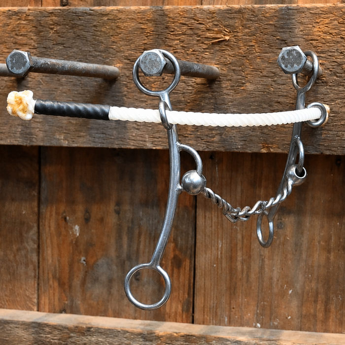 Flaharty Duke Twisted Wire Center Chain Combo Bit Tack - Bits Flaharty