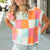 Checker Print Top - FINAL SALE WOMEN - Clothing - Outerwear - Vests BiBi Clothing   