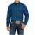 Cinch Men's Solid Blue Button Shirt - Modern Fit MEN - Clothing - Shirts - Long Sleeve Shirts Cinch   