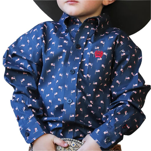 Cinch Baby American Flag Print Shirt - FINAL SALE KIDS - Baby - Baby Boy Clothing Cinch