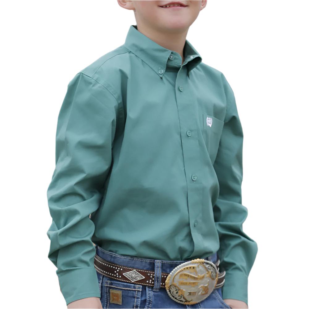 Cinch Boy's Solid Print Shirt KIDS - Boys - Clothing - Shirts - Long Sleeve Shirts Cinch   