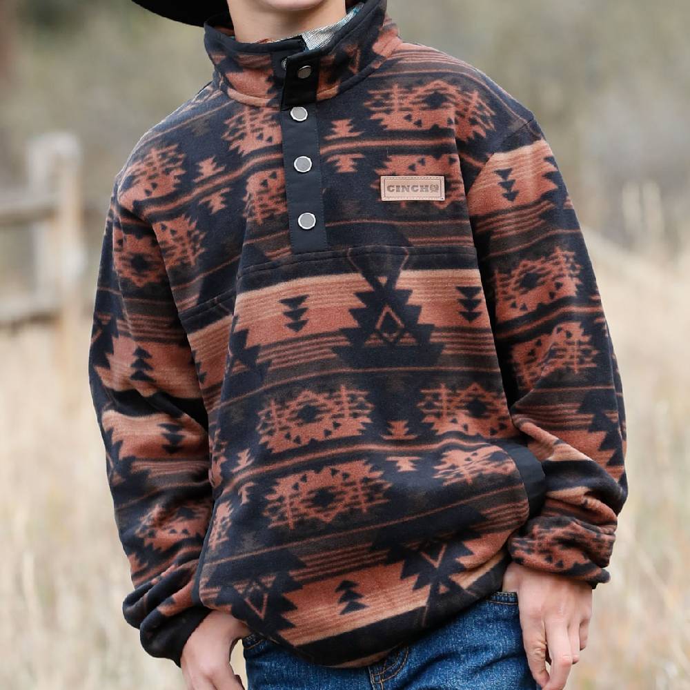 Cinch Boy's Aztec Print Pullover - FINAL SALE KIDS - Boys - Clothing - Sweatshirts & Hoodies Cinch   