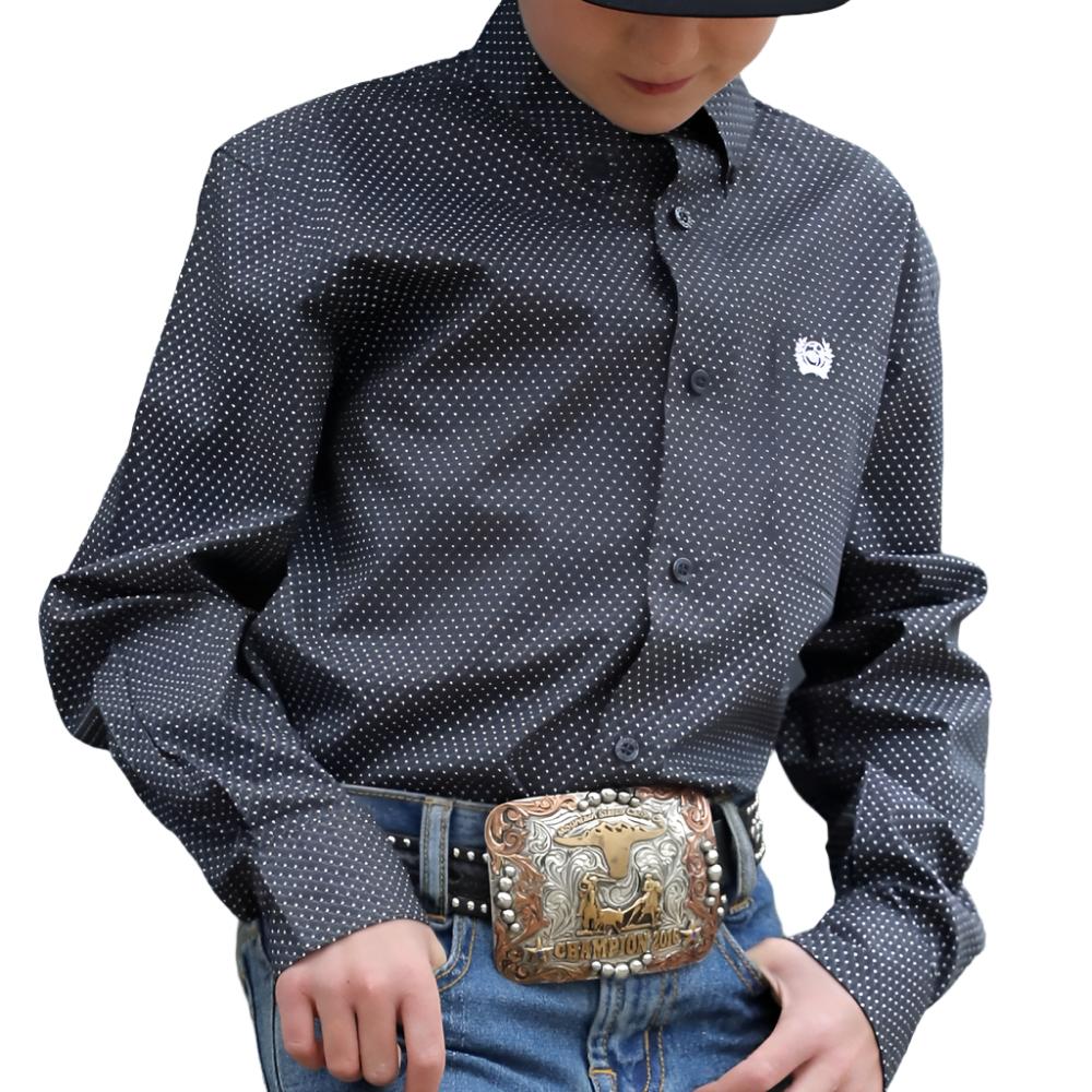 Cinch Boy's Geo Print Shirt - FINAL SALE KIDS - Boys - Clothing - Shirts - Long Sleeve Shirts Cinch