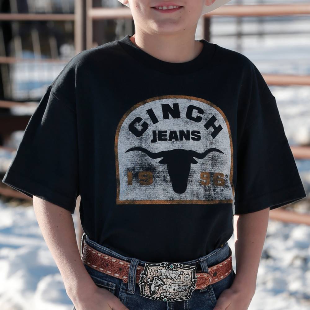 Cinch Boy's Cinch Longhorn Tee KIDS - Boys - Clothing - T-Shirts & Tank Tops Cinch   