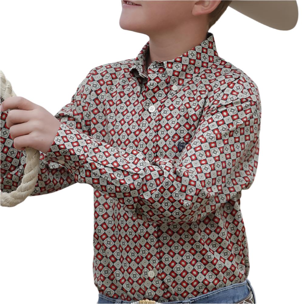 Cinch Boy's Medallion Print Shirt KIDS - Boys - Clothing - Shirts - Long Sleeve Shirts Cinch   