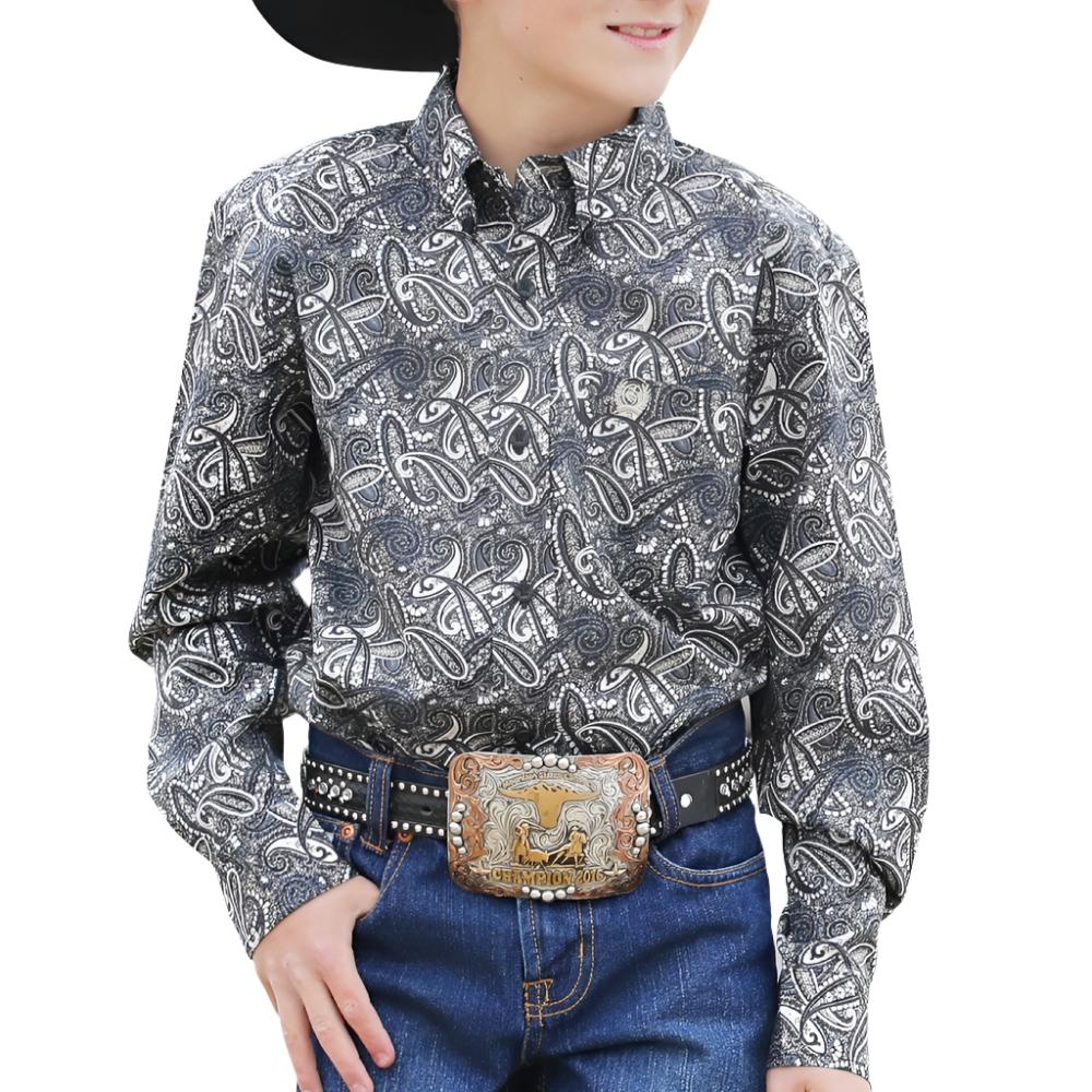 Cinch Boy's Paisley Print Shirt KIDS - Boys - Clothing - Shirts - Long Sleeve Shirts Cinch   