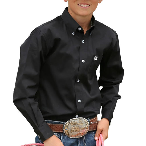 Cinch Boy's Solid Twill Shirt KIDS - Boys - Clothing - Shirts - Long Sleeve Shirts Cinch   