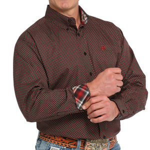 Cinch Men's Geo Dot Print Shirt MEN - Clothing - Shirts - Long Sleeve Shirts Cinch   