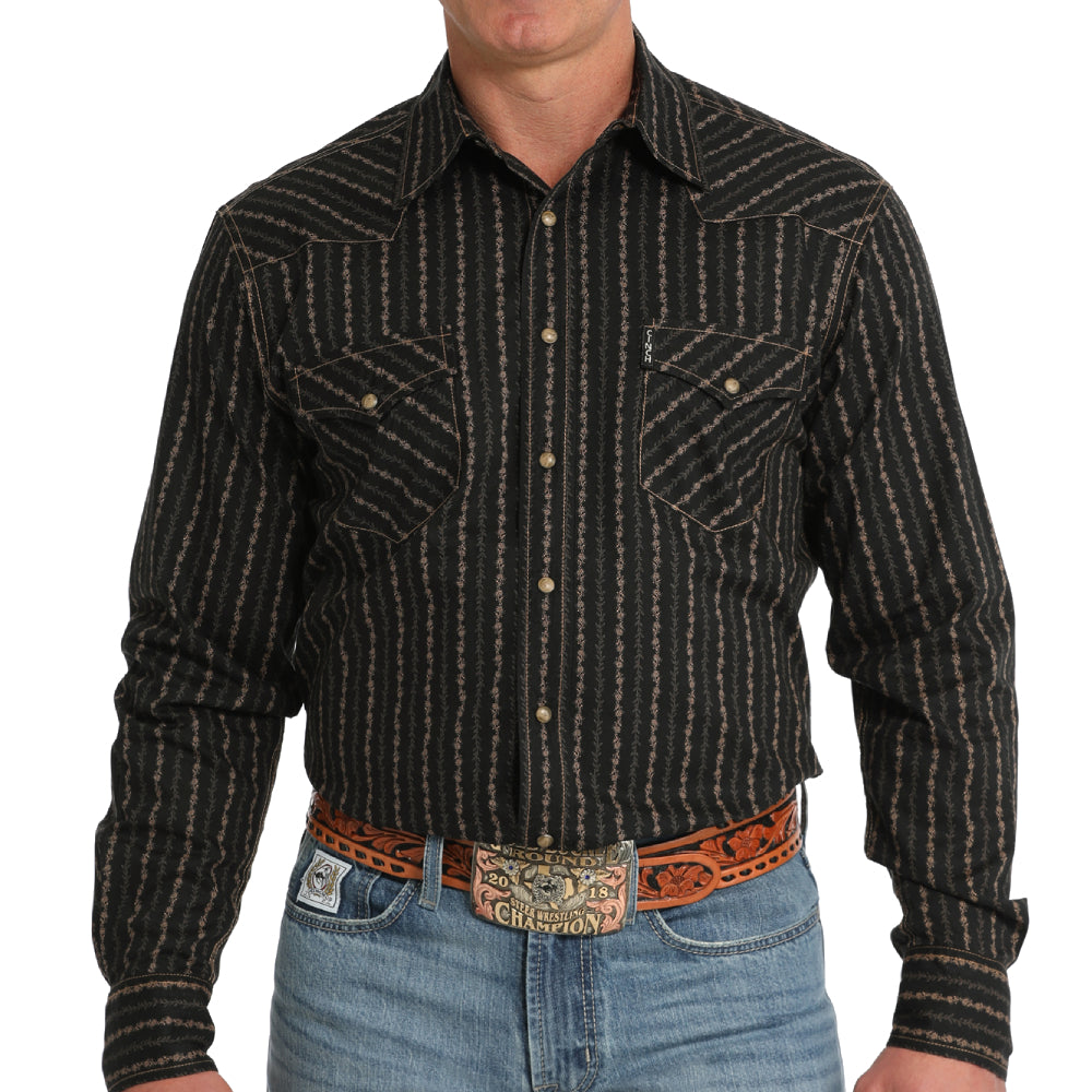 Cinch Men's Modern Fit Floral Print Shirt MEN - Clothing - Shirts - Long Sleeve Shirts Cinch   