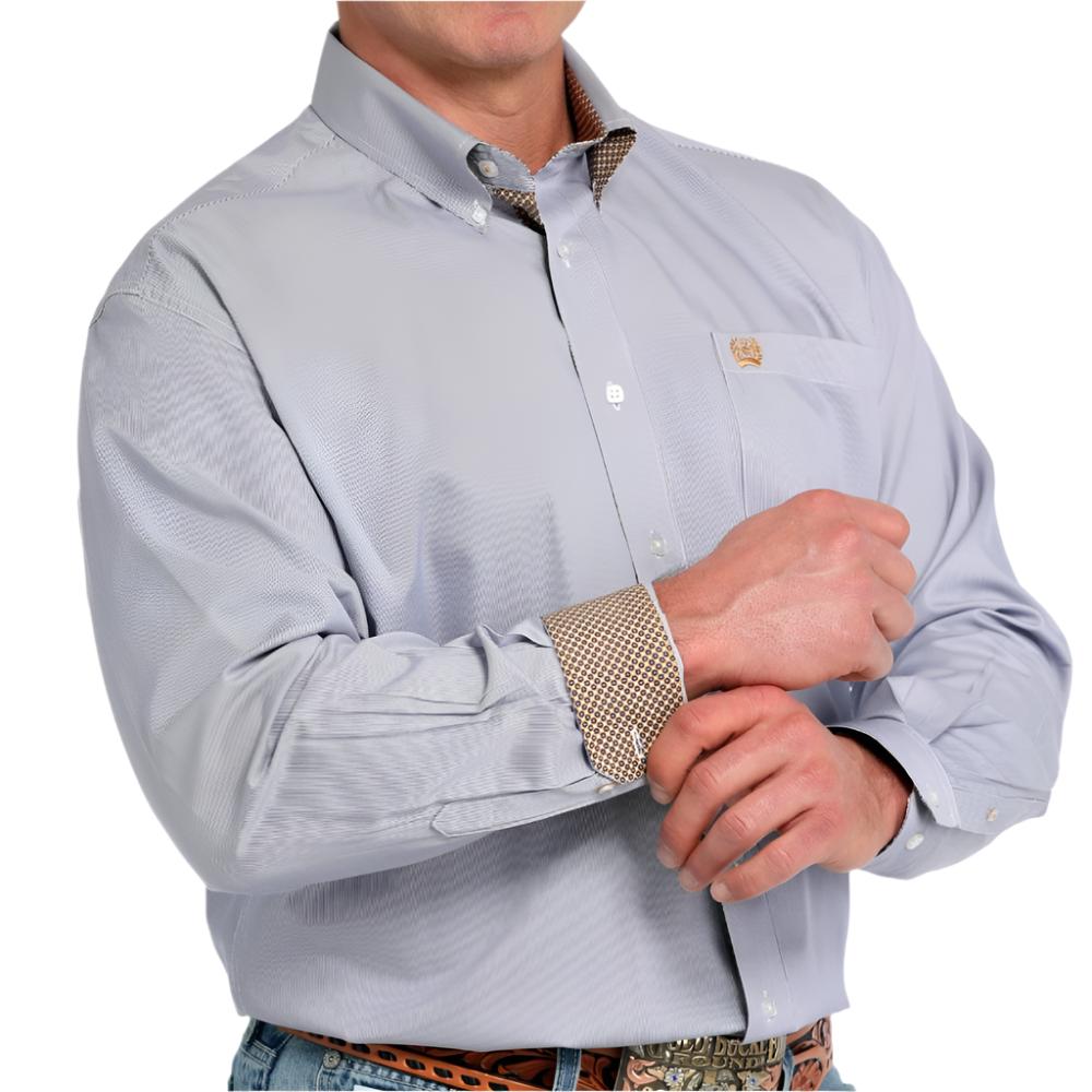 Cinch Men's Micro Stripe Tencel Shirt MEN - Clothing - Shirts - Long Sleeve Shirts Cinch