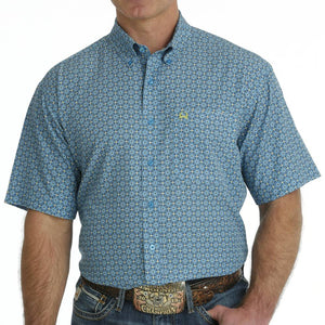 Cinch Men's Arenaflex Geo Circles Shirt MEN - Clothing - Shirts - Short Sleeve Shirts Cinch   