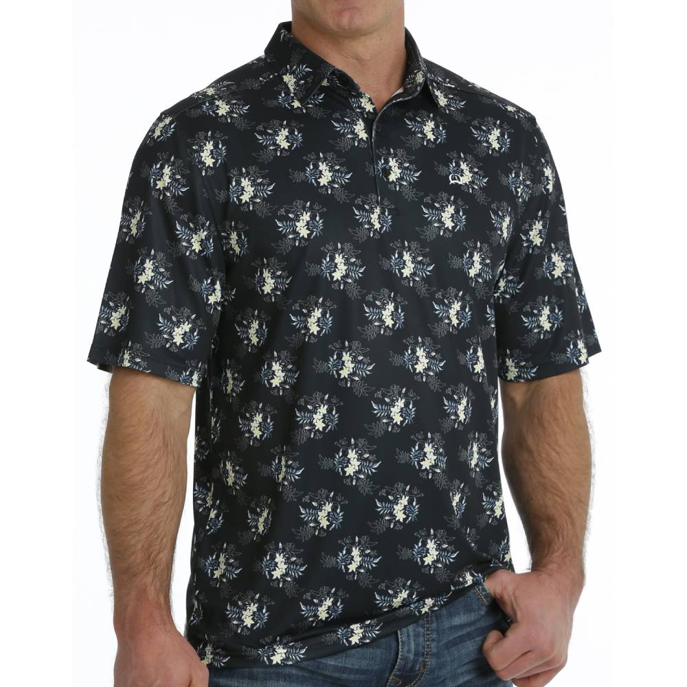Cinch Men's Arenaflex Floral Polo MEN - Clothing - Shirts - Short Sleeve Shirts Cinch   