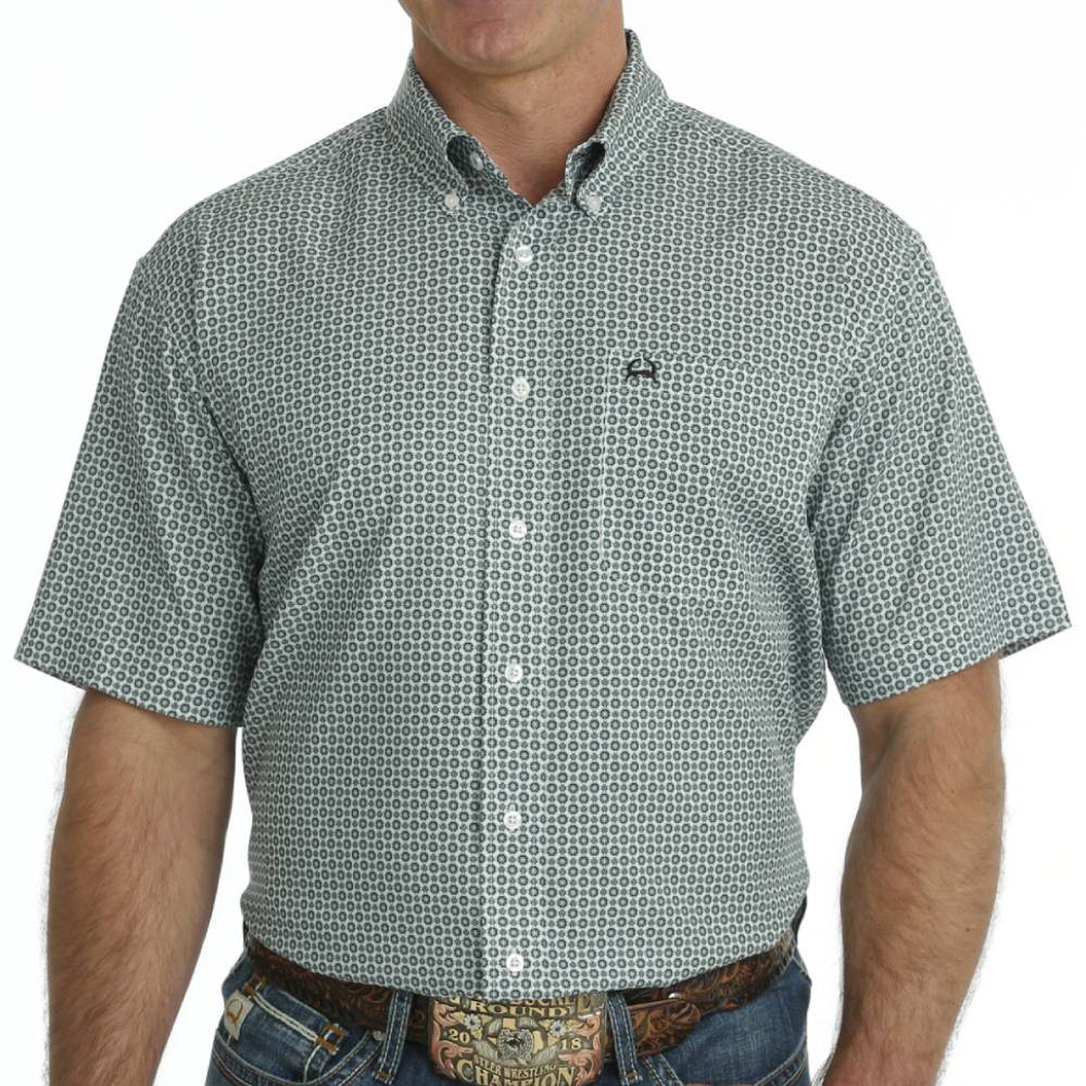 Cinch Men's Arenaflex Geo Print Shirt MEN - Clothing - Shirts - Short Sleeve Shirts CINCH   