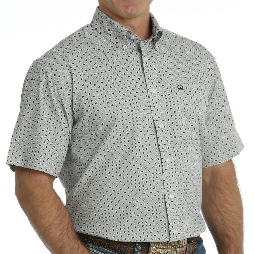 Cinch Men's Arenaflex Geo Print Shirt MEN - Clothing - Shirts - Short Sleeve Shirts Cinch   