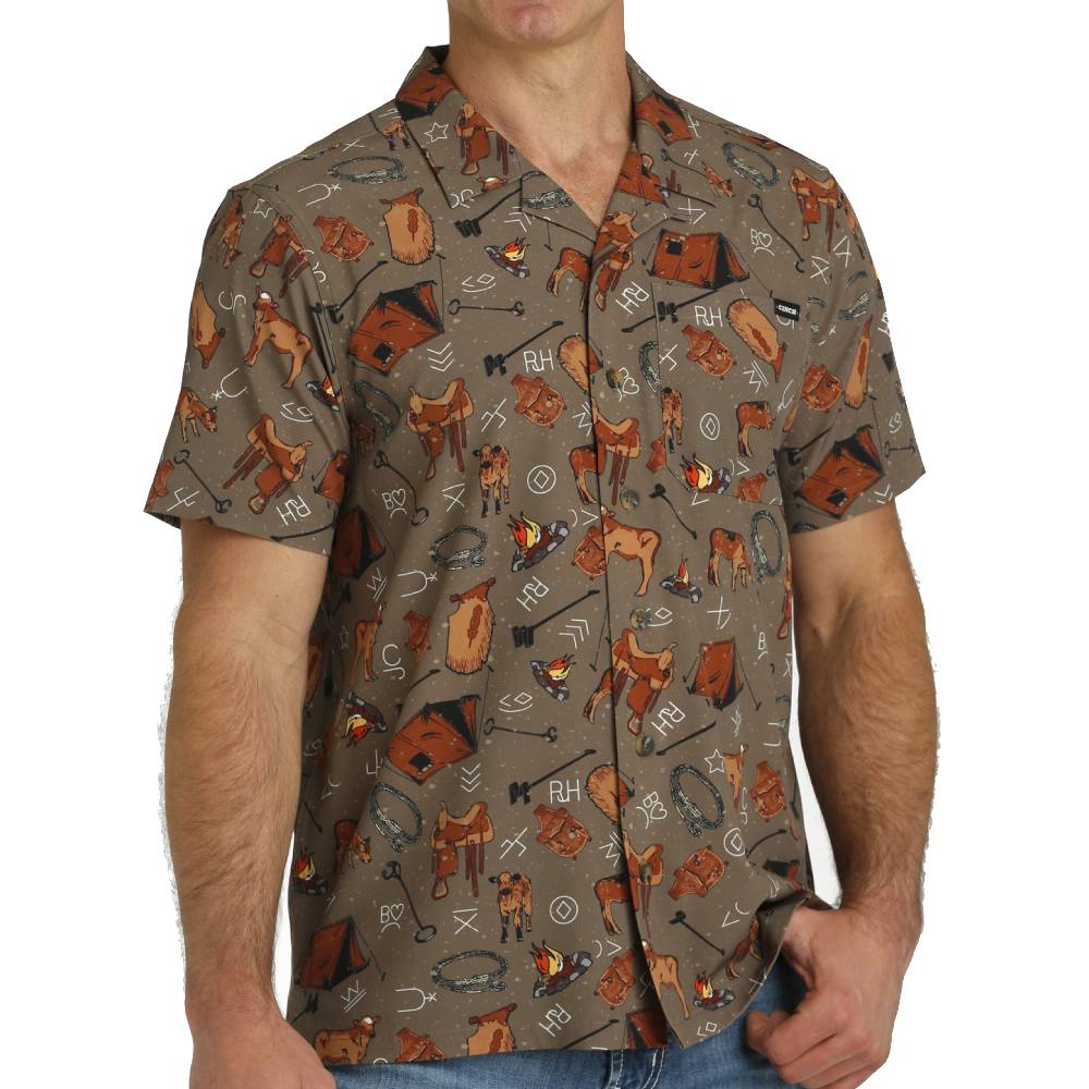 Cinch Men's Cattle Camp Shirt MEN - Clothing - Shirts - Short Sleeve Shirts Cinch   
