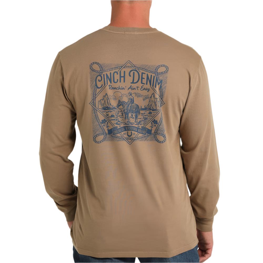 Cinch Men's Cinch Denim Tee MEN - Clothing - Shirts - Long Sleeve Cinch