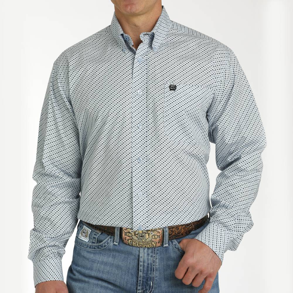 Cinch Men's Diamond Print Shirt MEN - Clothing - Shirts - Long Sleeve Shirts Cinch   