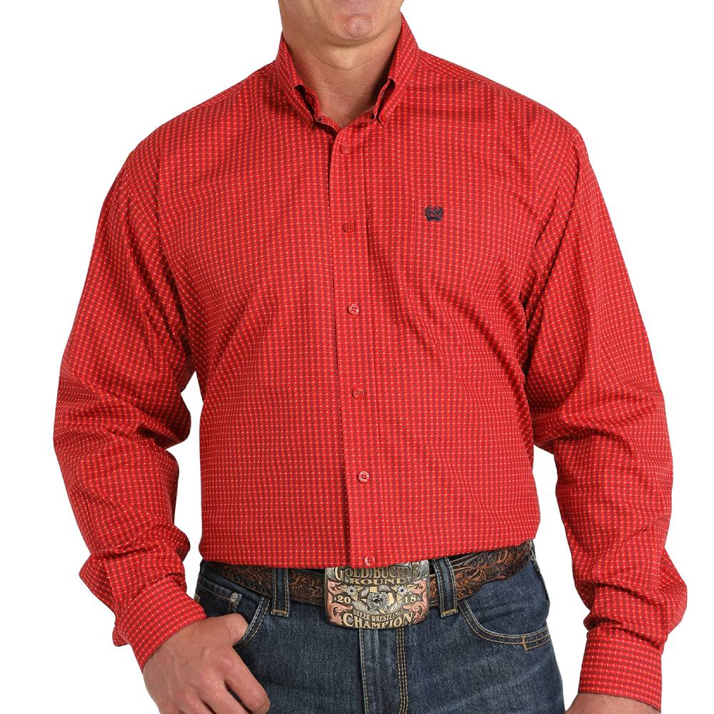 Cinch Men's Dollar Sign Print Shirt MEN - Clothing - Shirts - Long Sleeve Shirts Cinch   