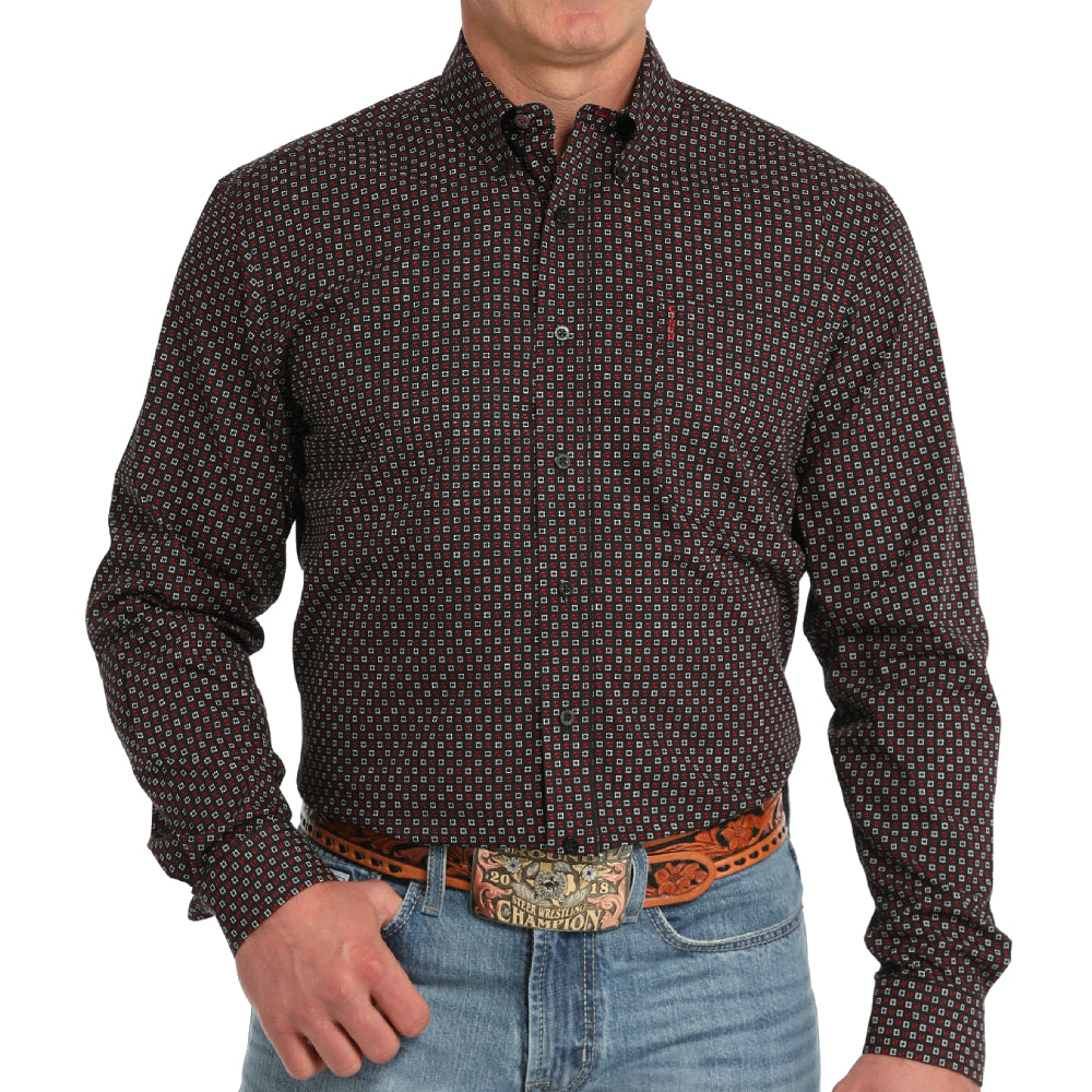 Cinch Men's Geo Modern Fit Shirt MEN - Clothing - Shirts - Long Sleeve Shirts Cinch   