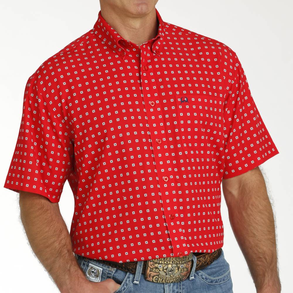Cinch Men's Geo Arenaflex Shirt MEN - Clothing - Shirts - Short Sleeve Shirts Cinch   