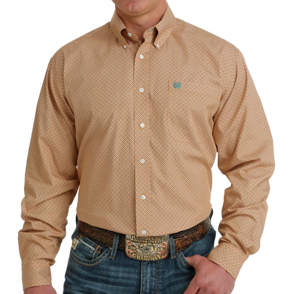 Cinch Men's Geo Circle Print Shirt MEN - Clothing - Shirts - Long Sleeve Shirts Cinch   