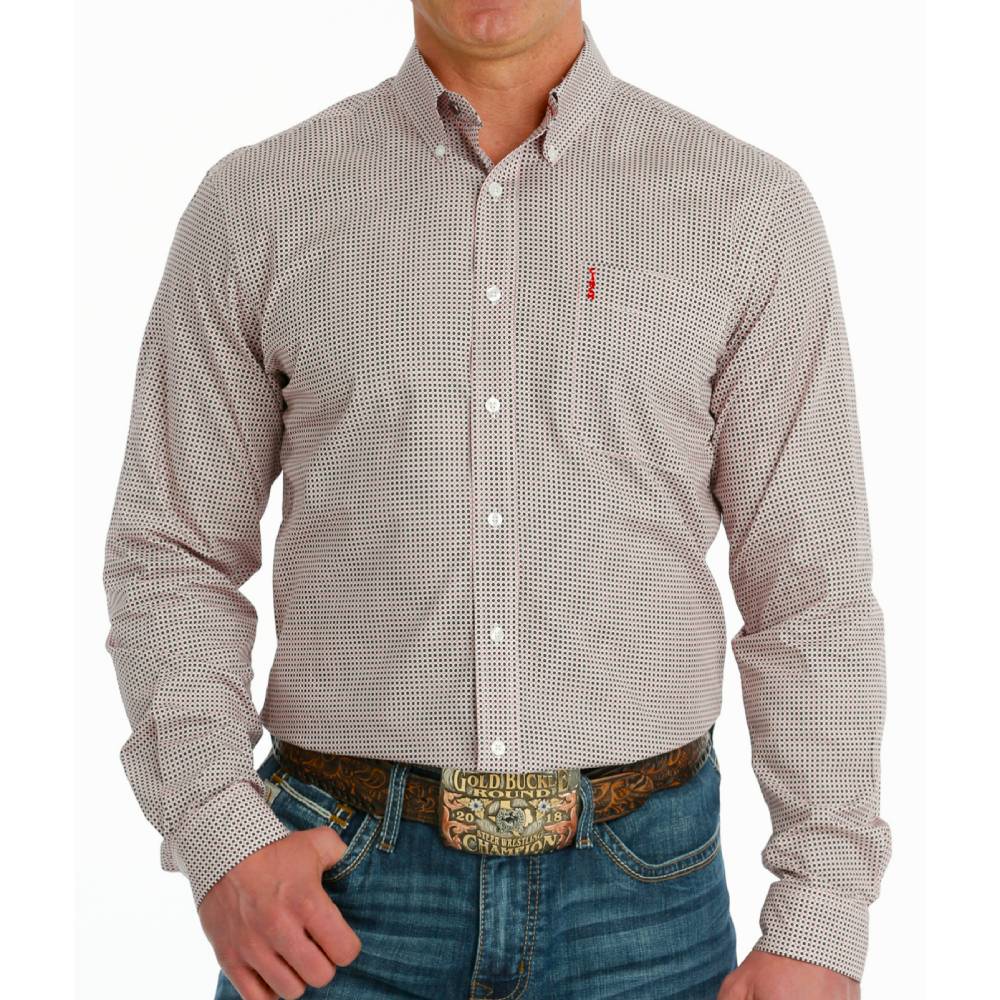Cinch Men's Geo Circles Print Shirt MEN - Clothing - Shirts - Long Sleeve Shirts Cinch   