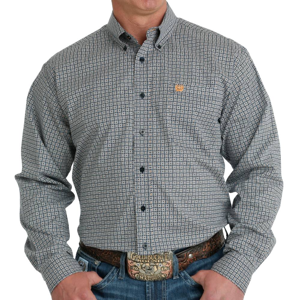 Cinch Men's Geo Floral Button Shirt - FINAL SALE MEN - Clothing - Shirts - Long Sleeve Shirts Cinch   