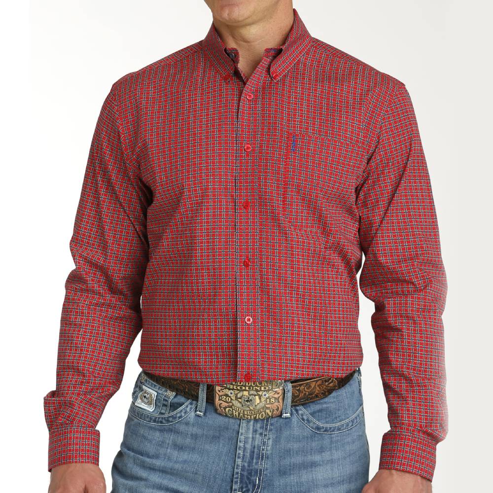 Cinch Men's Geo Modern Fit Shirt MEN - Clothing - Shirts - Long Sleeve Shirts Cinch   