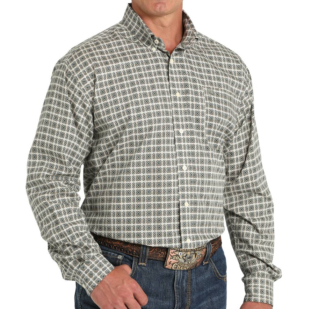 Cinch Men's Geo Print Shirt MEN - Clothing - Shirts - Long Sleeve Shirts Cinch   