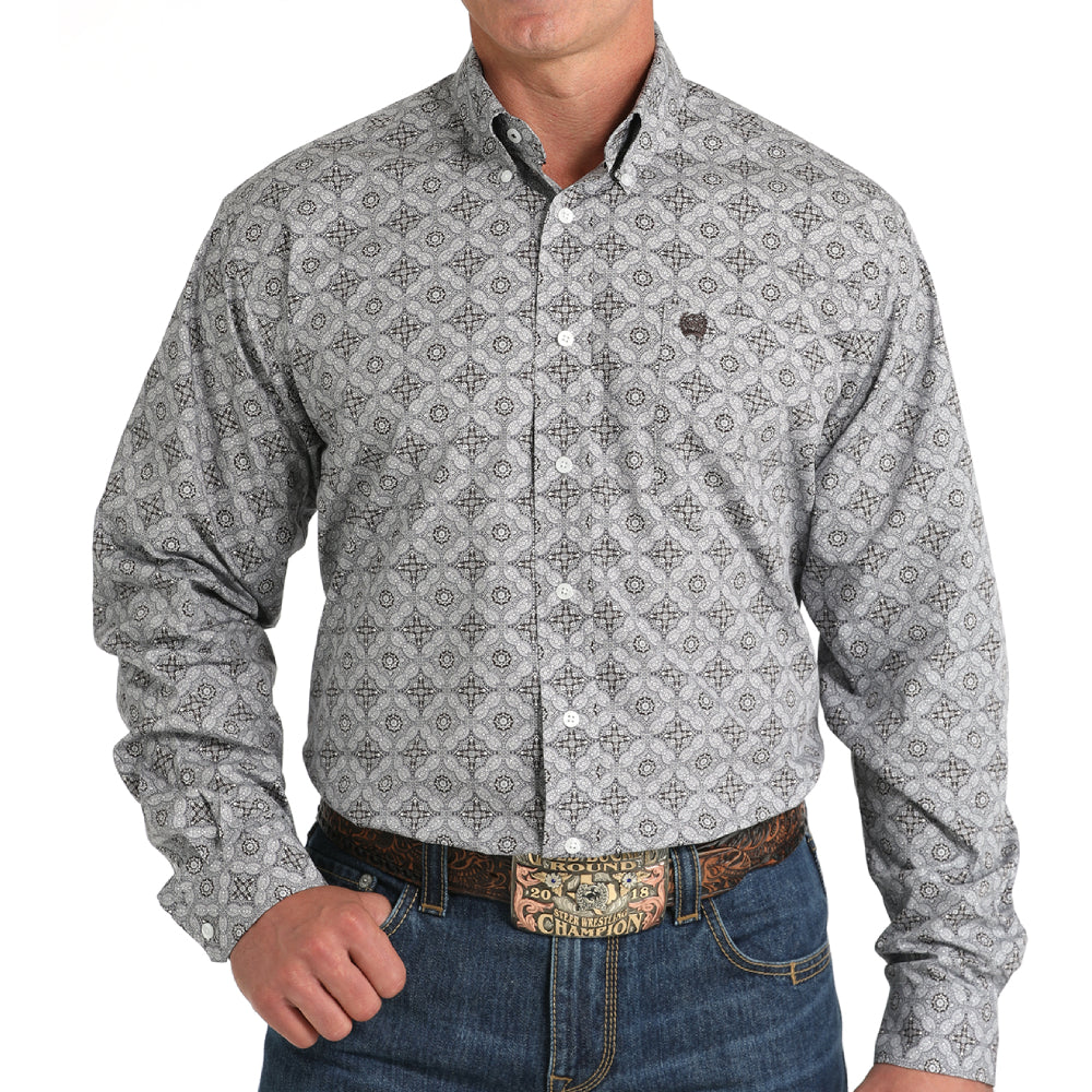 Cinch Men's Geo Print Shirt MEN - Clothing - Shirts - Long Sleeve Shirts Cinch   