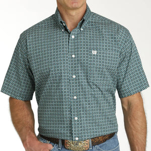 Cinch Men's Geo Print Shirt MEN - Clothing - Shirts - Short Sleeve Shirts Cinch   