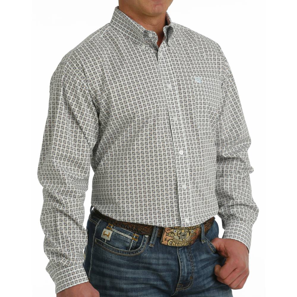 Cinch Men's Geo Print Stretch Shirt MEN - Clothing - Shirts - Long Sleeve Shirts Cinch   