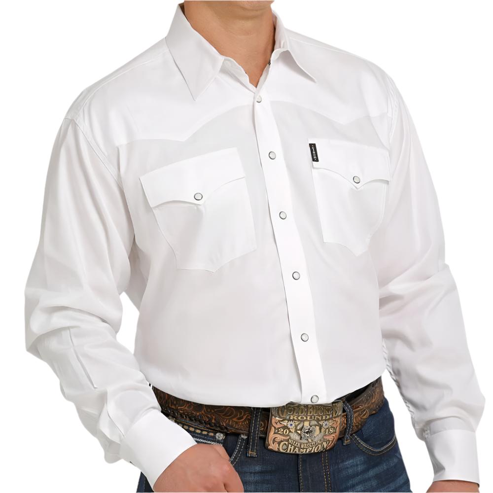 Cinch Men's Herringbone Western Shirt MEN - Clothing - Shirts - Long Sleeve Cinch