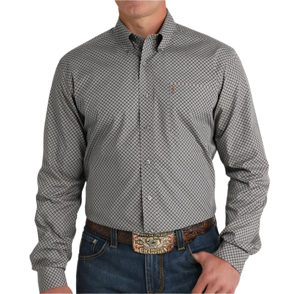 Cinch Men's Modern Fit Geo Print Shirt - FINAL SALE MEN - Clothing - Shirts - Long Sleeve Cinch