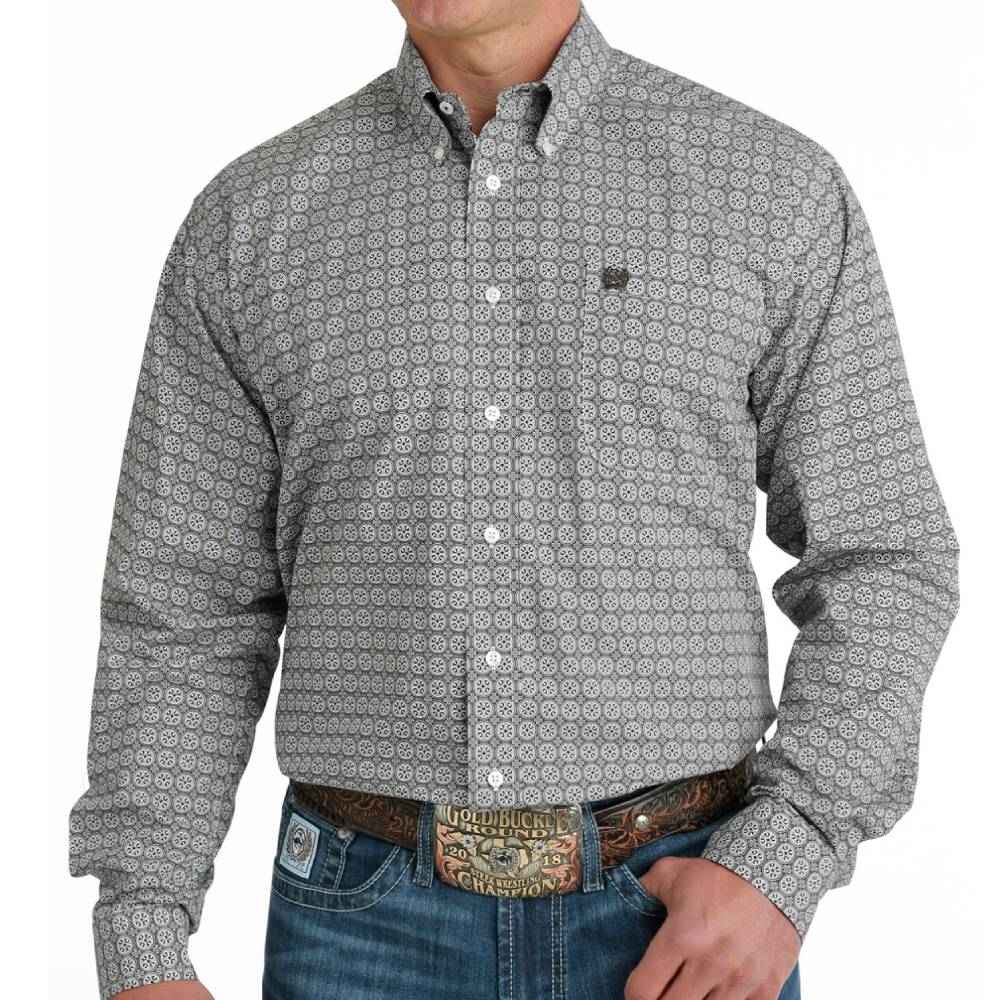 Cinch Men's Medallion Button Shirt - FINAL SALE MEN - Clothing - Shirts - Long Sleeve Shirts Cinch   