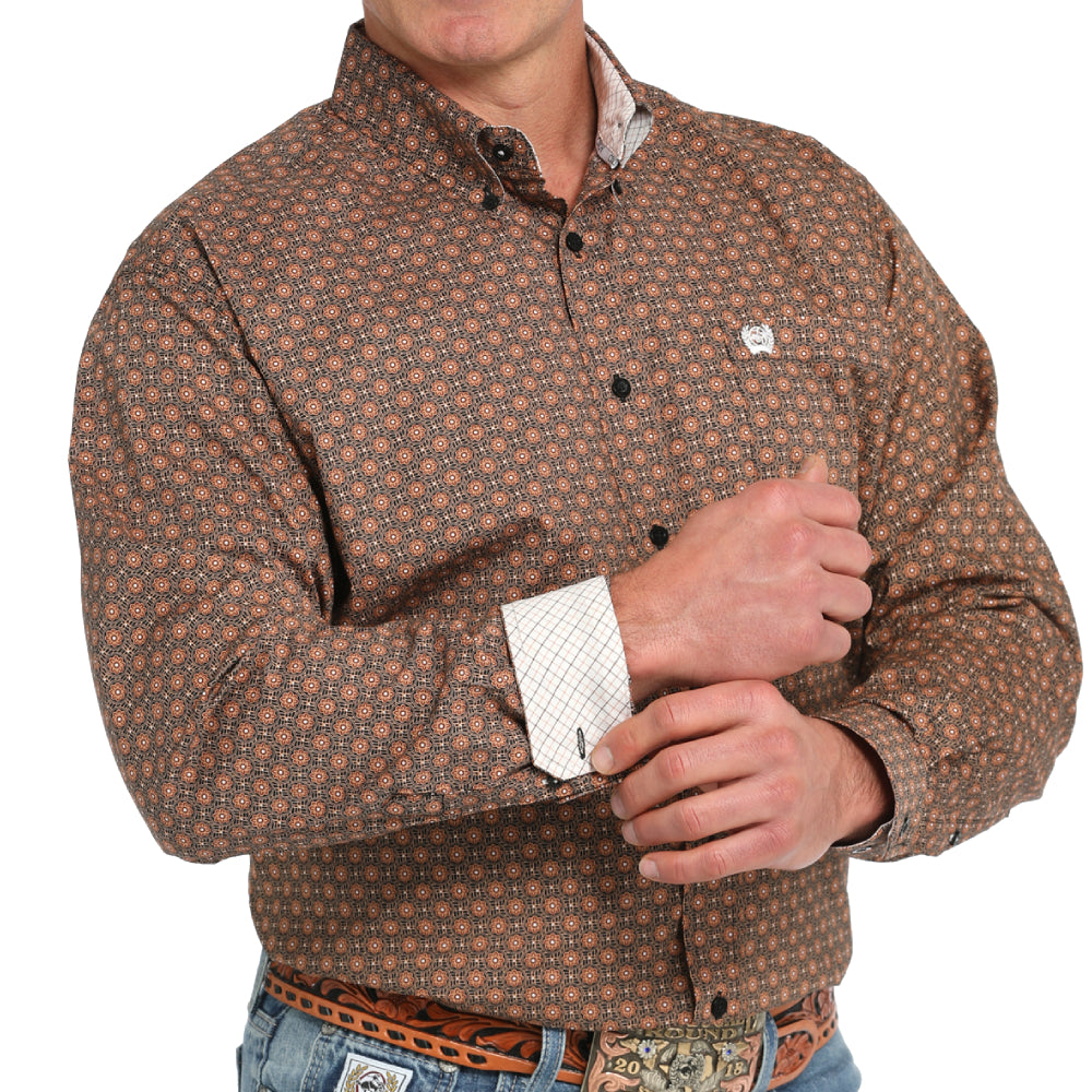 Cinch Men's Medallion Print Shirt MEN - Clothing - Shirts - Long Sleeve Shirts Cinch   