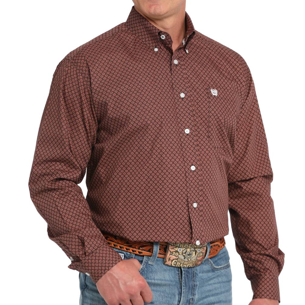 Cinch Men's Medallion Print Shirt MEN - Clothing - Shirts - Long Sleeve Shirts Cinch