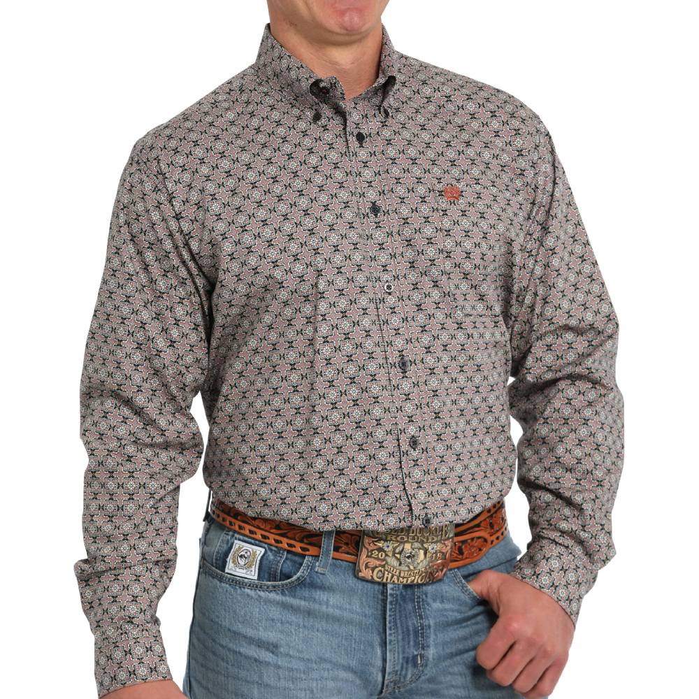 Cinch Men's Medallion Print Shirt MEN - Clothing - Shirts - Long Sleeve Shirts Cinch